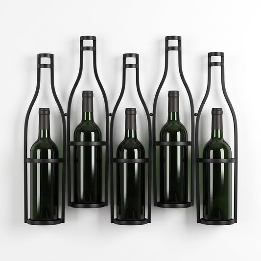 Porte Bouteille Mural Décoratif - packshot