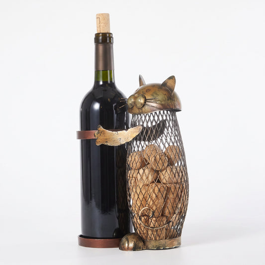 Porte-bouteille de Vin Chat Métal - packshot