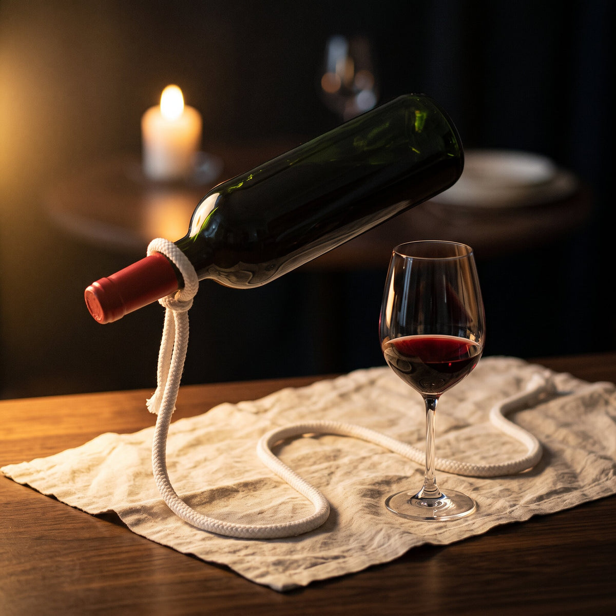 Porte-bouteille de Vin Corde - ambiance