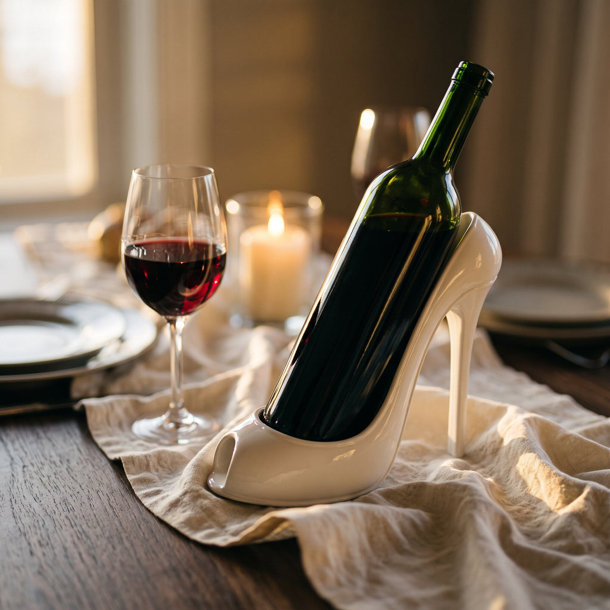 Porte-bouteille de Vin Talon Blanc - ambiance