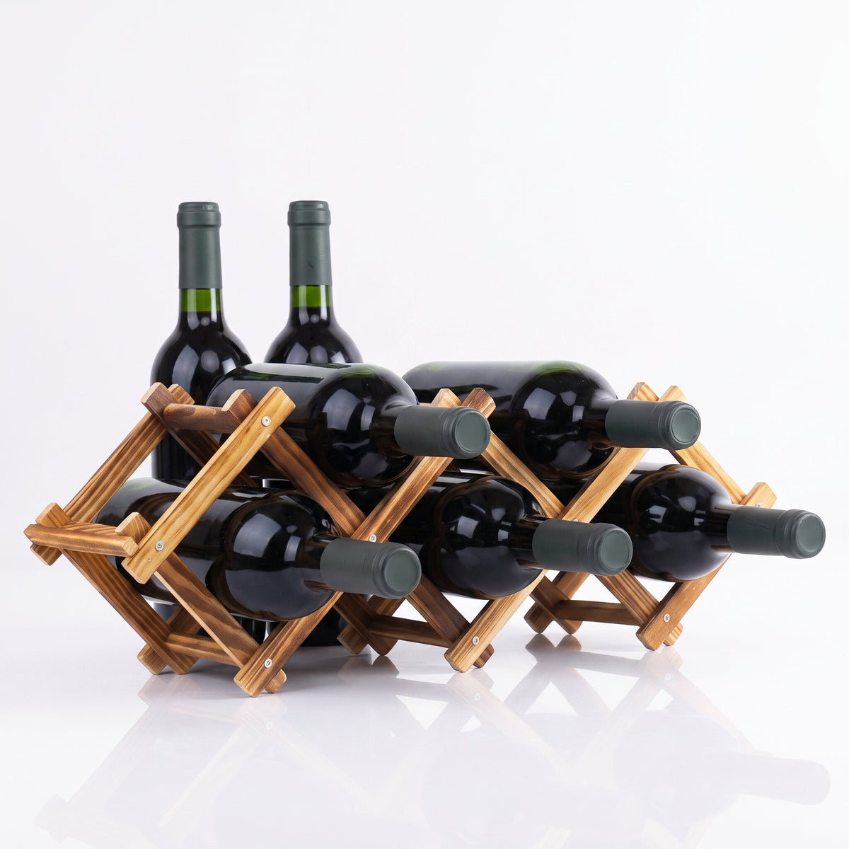 Range bouteille de vin en bois - packshot
