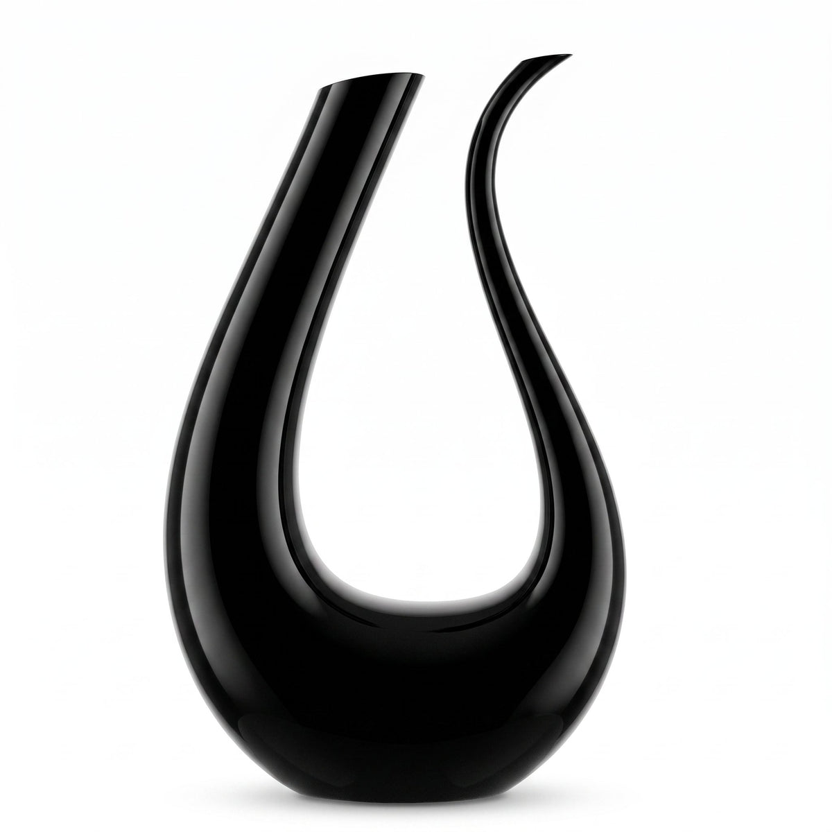 Carafe à décanter Black Swan noire — packshot fond blanc