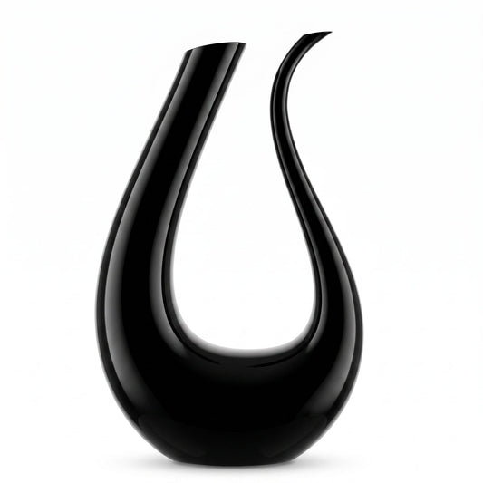 Carafe à décanter Black Swan noire — packshot fond blanc