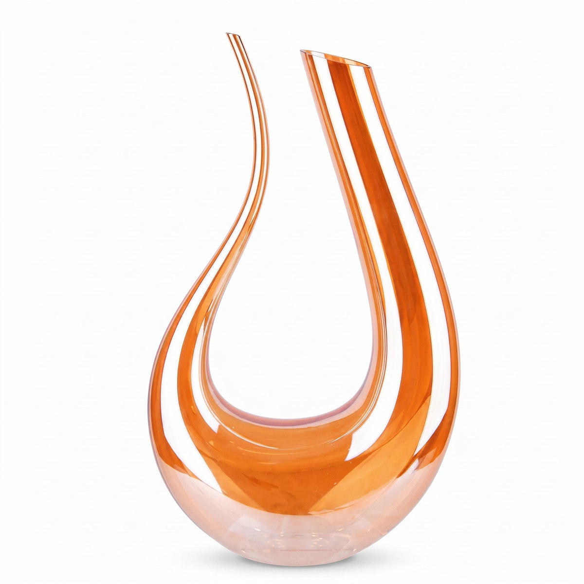 Carafe de vin Cisne Gold ambrée — packshot fond blanc