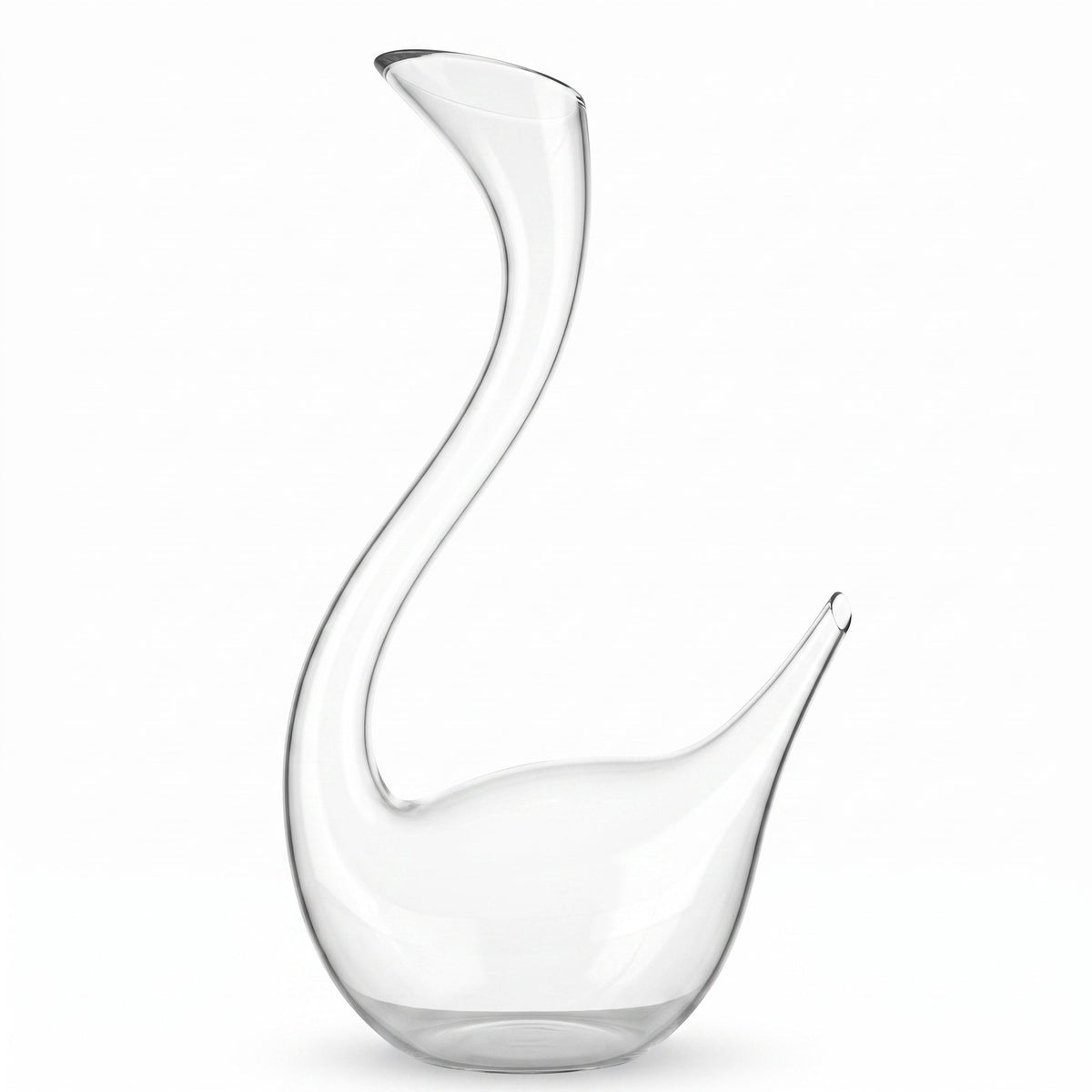 Carafe à décanter Cristal Swan — packshot fond blanc